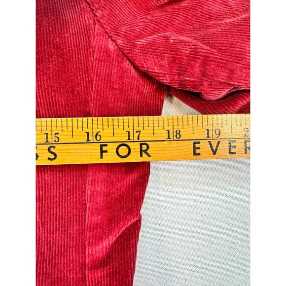 L.L.Bean Womens Academia Witchy Corduroy Blazer Jacket 4P Red - Picture 5 of 10
